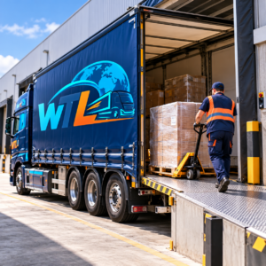 chargement d’un camion wtl au quai